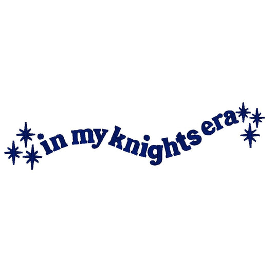 In My Knights Era Embroidery Design: Retro Sports File (Digital Download)