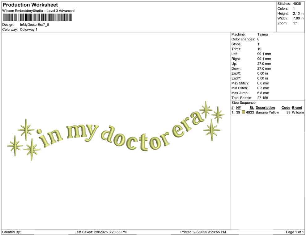 Doctor Embroidery Design For Physician Machine Embroidery File For New Doctor Design Residency Graduate Embroidery PES Dr. Embroidery DST