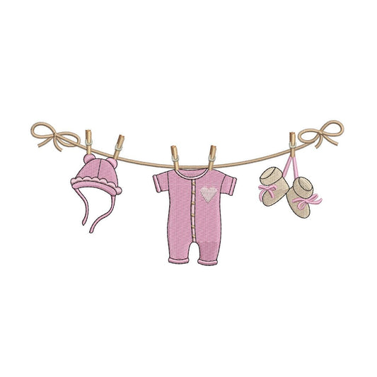 Family Baby Clothes                            Newborn Machine Embroidery File | Cute Toddler Design DIGITAL | 4 Size