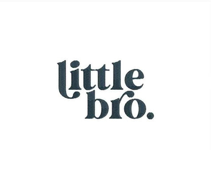 Little Bro Embroidery Design: Sibling Gift (Digital Download)