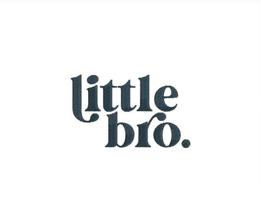 Little Bro Embroidery Design: Sibling Gift (Digital Download)