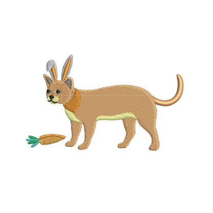 Easter Bunny Ear Embroidery Design Cute Easter Cat Machine Embroidery File PES Mini Cat Lover Easter Embroidery DST Kitten Embroidery EXP