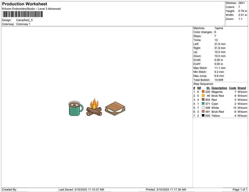 Camping Embroidery Designs: Smore, Cocoa Mug, Camping Machine Embroidery File Winter Camping Icon Embroidery File (Digital Download)