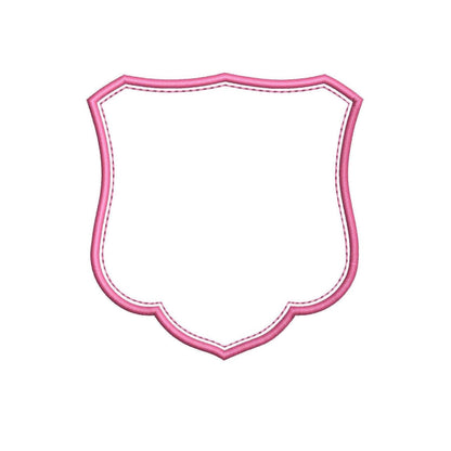 Simple Embroidery Frame: Elegant Crest Embroidery Machine File for Wedding or Baby Name Banner