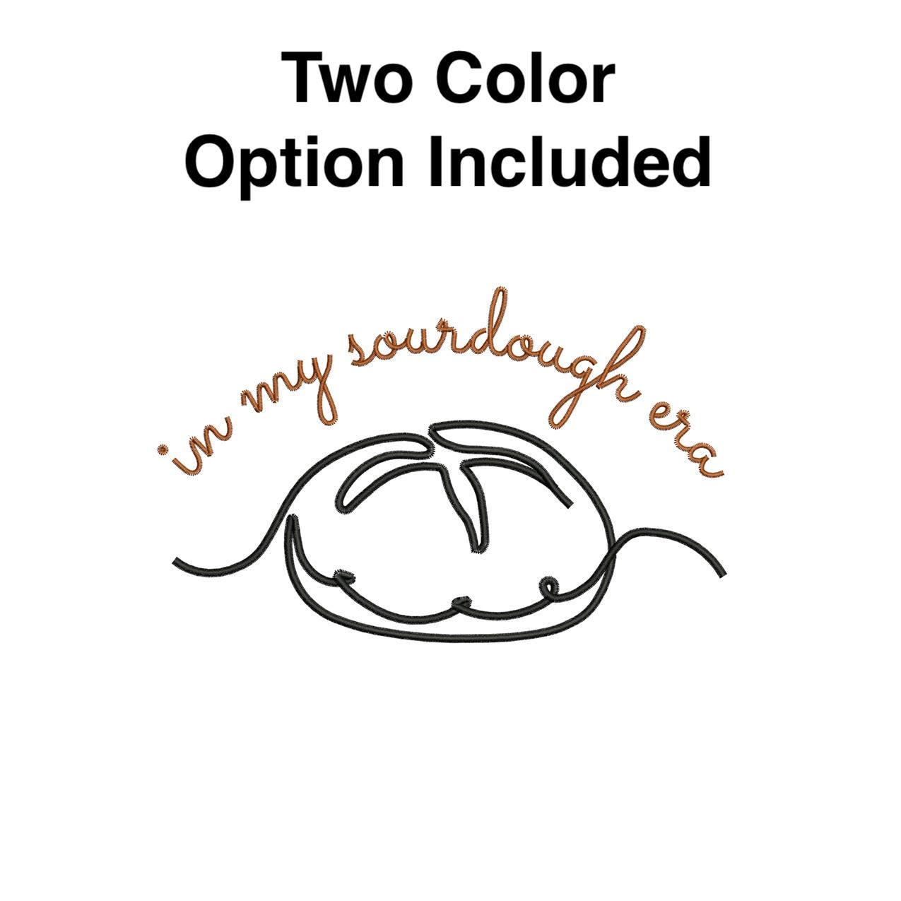 Sourdough Era Embroidery Design: Minimalist Bread Machine File (Digital Download)