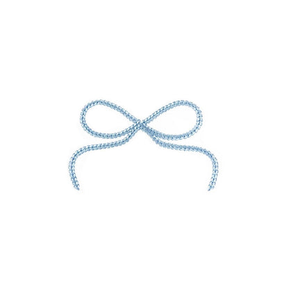 Chain Stitch Bow Embroidery Design: Ribbon Machine File (DST, PES, EXP, more)