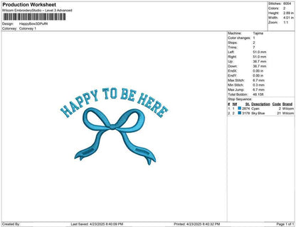 3D Puff Bow Coquette Embroidery Design Bow Embroidery File Elegant Coquette Machine Embroidery File PES Heirloom Ribbon DST Grandmillennial