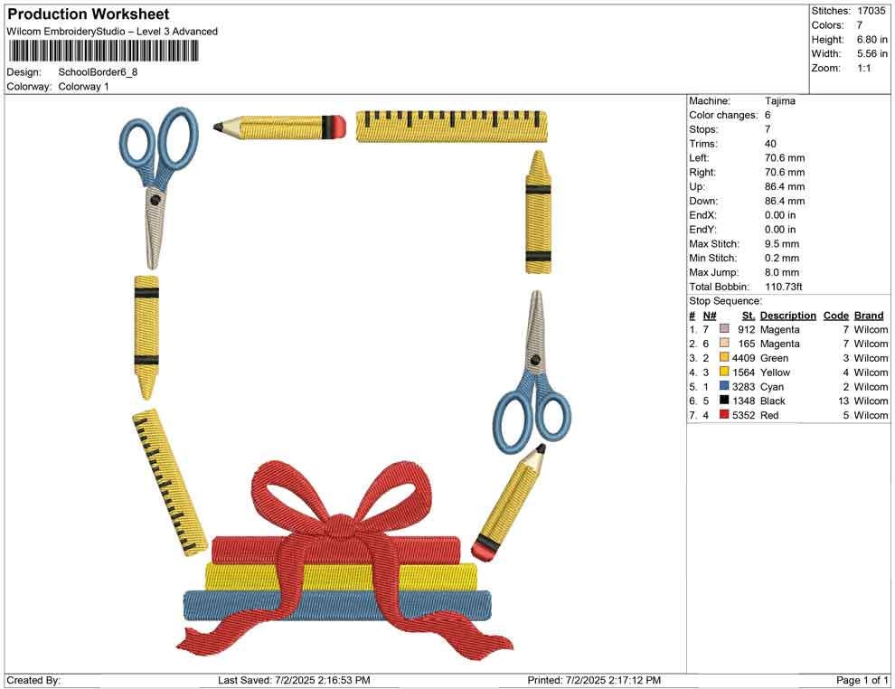 Back To School Frame Crest Embroidery Design Monogram Banner PES Teacher Crest Frame Machine Embroidery File School Supplies DST Apple Crest
