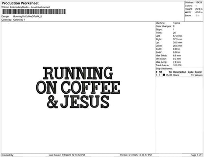 3D Puff Jesus Embroidery Design PES Puff Coffee Machine Embroidery File 3D Christian Jesus Embroidery File DST Catholic Embroidery File EXP