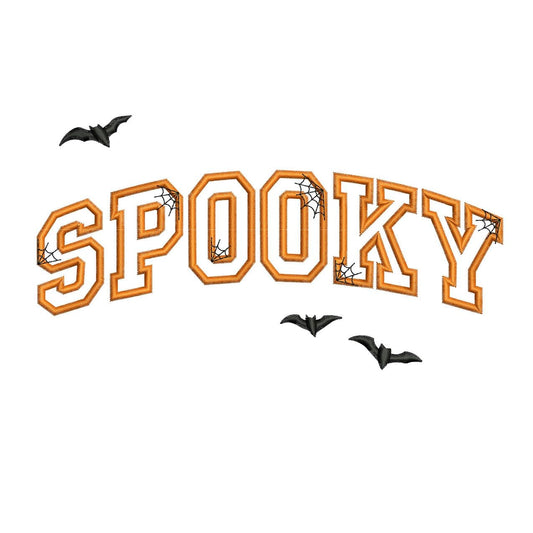 Spooky Halloween Embroidery Design: Bats & Spiderwebs (Digital Download)