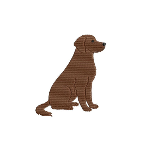 Labrador Retriever Embroidery Design Simple Brown Dog Lover Embroidery File Dog Mom DST Labrador Retriever Dog Embroidery File Puppy Lab PES