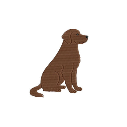 Labrador Retriever Embroidery Designs: Dog Embroidery File Cute Puppy Embroidery Machine File (Digital Download)