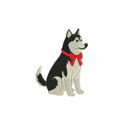 Husky Embroidery Designs: Dog Embroidery Machine File Winter Embroidery Design Pet Lover Gift (Digital Download)