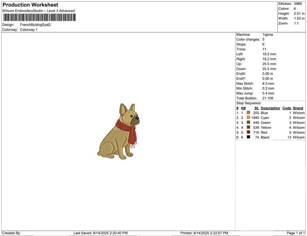French Bulldog Embroidery Designs: Frenchie Dog with Scarf Embroidery Machine File Winter Embroidery Design (Digital Download)