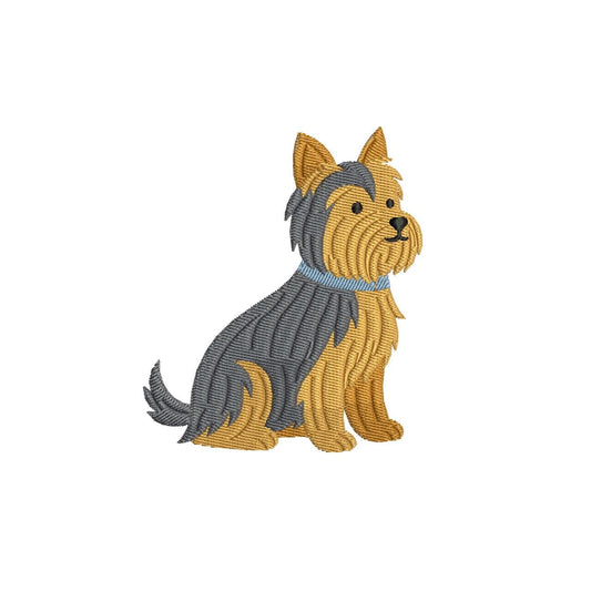 Yorkshire Terrier Embroidery Design Cute Yorkie Dog Embroidery File EXP Dog Mom DST Yorkshire Terrier Dog Love Embroidery File Yorkie PES