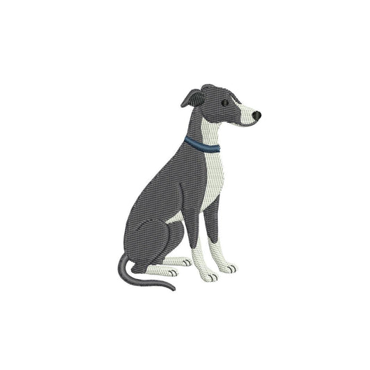 Greyhound Dog Embroidery Design: Elegant Pet Embroidery (Digital Download)