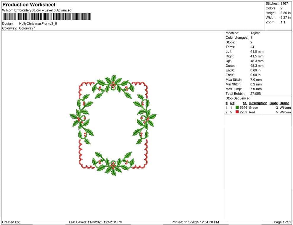 Christmas Embroidery Designs: Holly Embroidery Frame Wedding Crest Embroidery Machine File Hospital Door Hanger Design Baby Name Banner File