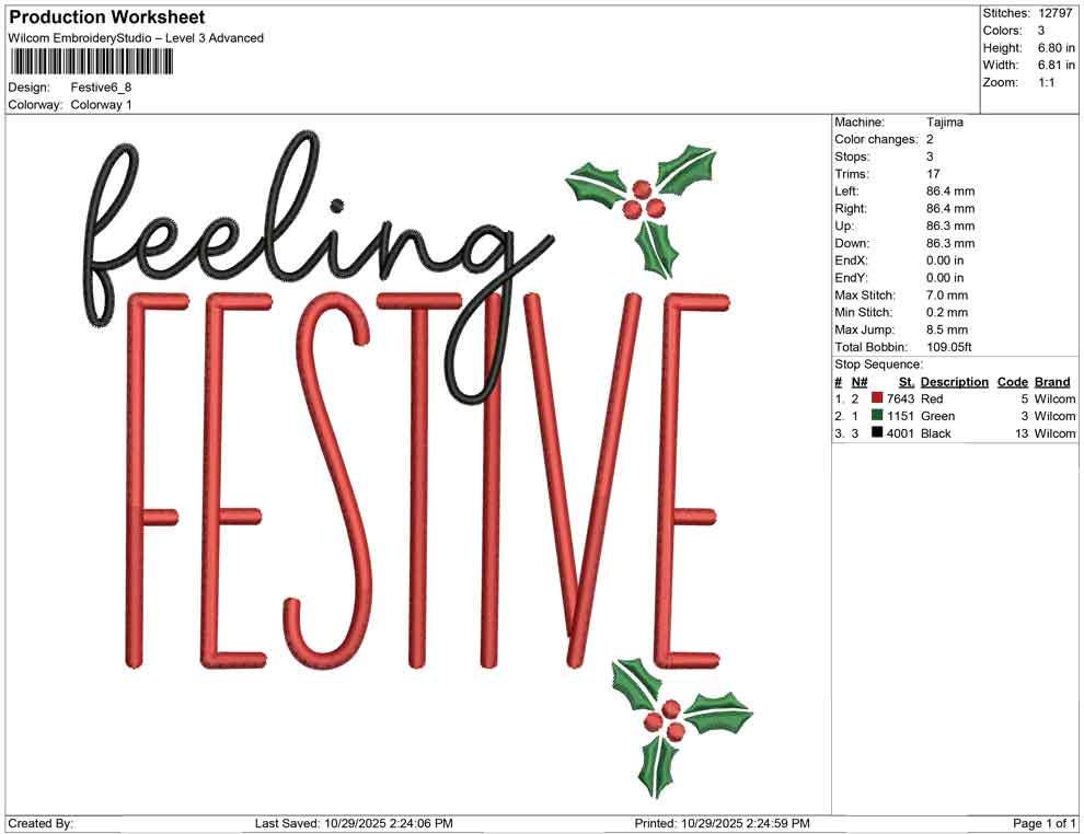 Christmas Embroidery Designs: Feeling Festive Embroidery Machine File Holiday Christmas Embroidery Design