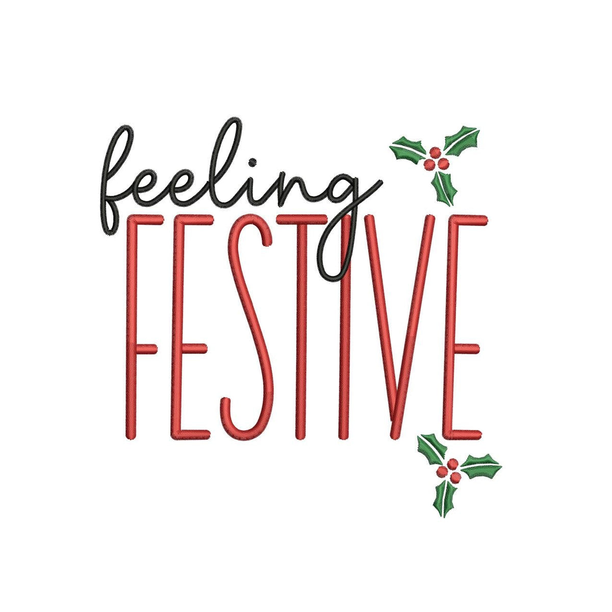Christmas Embroidery Designs: Feeling Festive Embroidery Machine File Holiday Christmas Embroidery Design