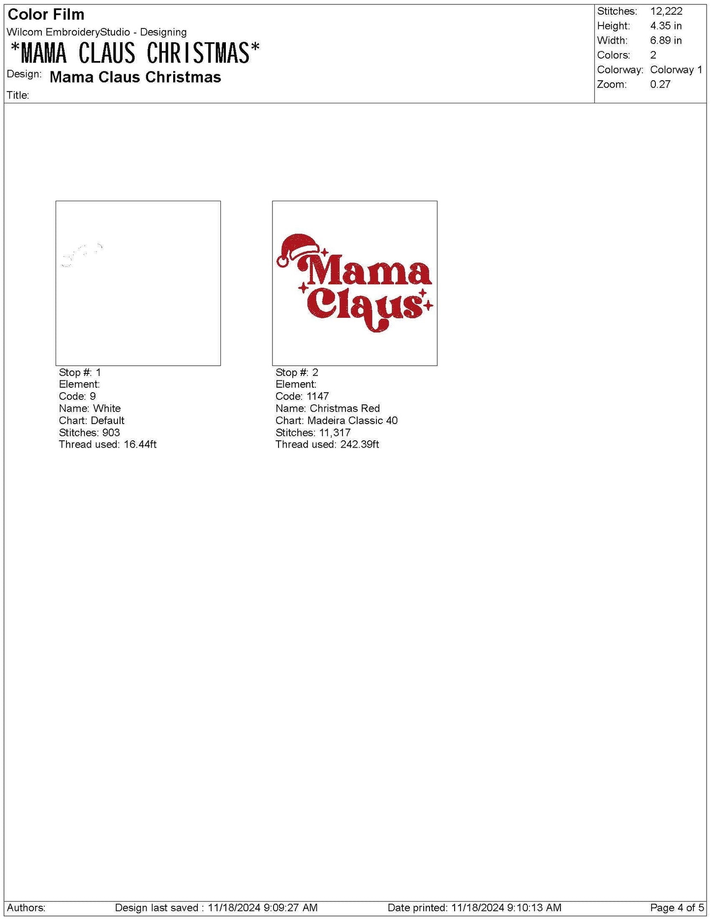 Christmas Embroidery Designs: Mama Claus Machine Embroidery Files Mother Daughter Embroidery Design