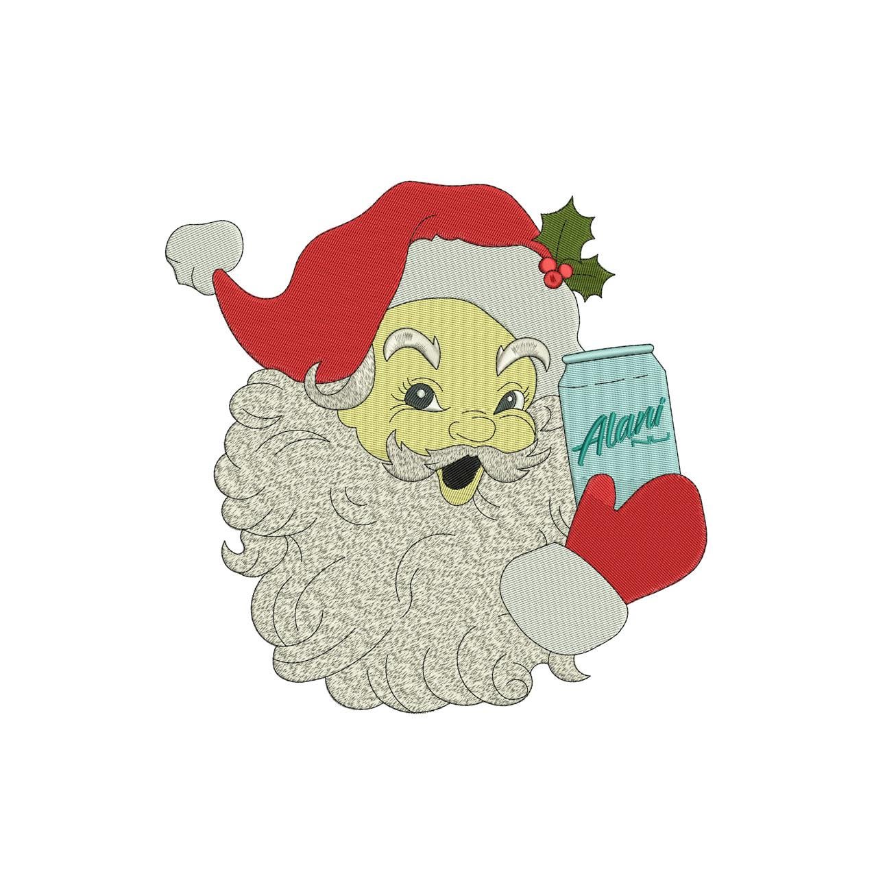 Christmas Embroidery Designs: Energy Drink Santa Embroidery Files Christmas Embroidery Machine Files Santa with Hat Embroidery