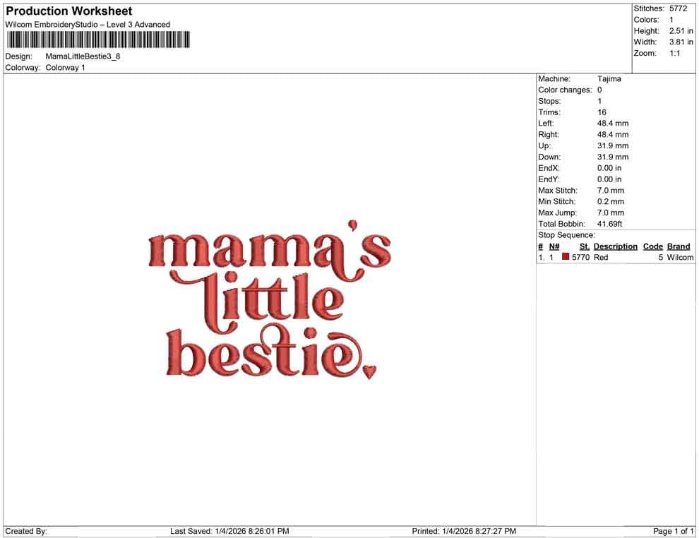 Family Valentine's Embroidery Design: Valentine's Bestie Machine Embroidery File (Digital Download)