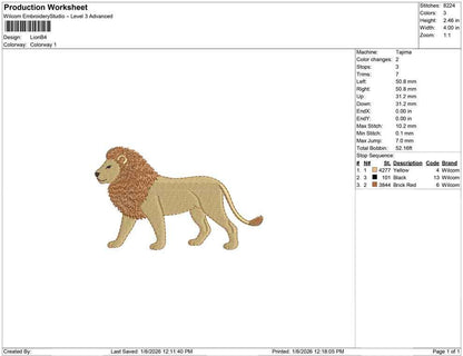 Bundle | 4 Zoo Animals Embroidery Designs: Zebra, Lion, Giraffe, Elephant Embroidery File African Wildlife Embroidery Machine Files