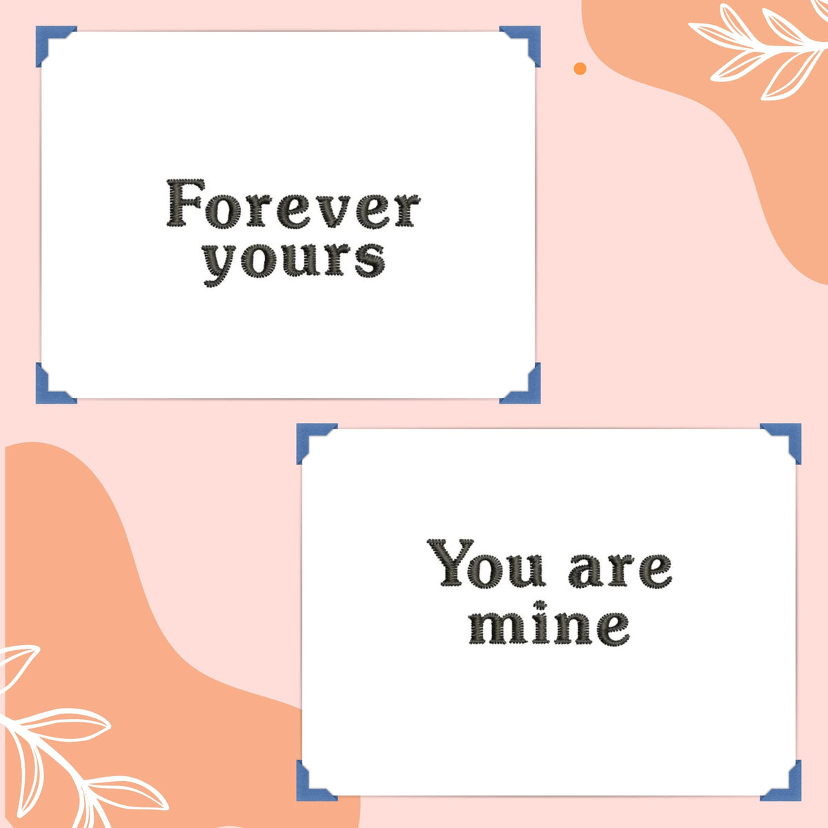 Valentine's Day Embroidery Designs: Mini Valentine Machine Embroidery Files Script Mini Embroidery Design (Digital Download)