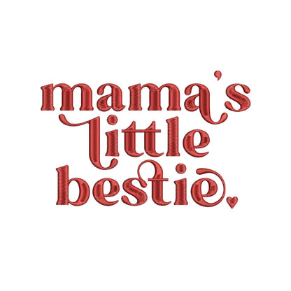 Family Valentine's Embroidery Design: Valentine's Bestie Machine Embroidery File (Digital Download)