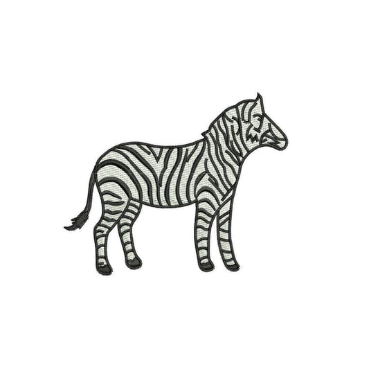 Zebra Zoo Animal Embroidery Designs: Zebra Safari Embroidery File African Wildlife Embroidery Machine Files For Kids (Digital Download)