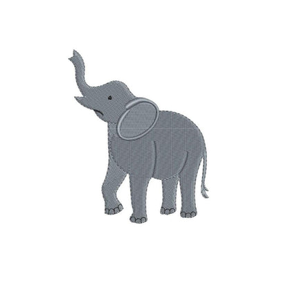 Elephant Zoo Animal Embroidery Designs: Elephant Safari Embroidery File African Wildlife Embroidery Machine Files For Kid (Digital Download)