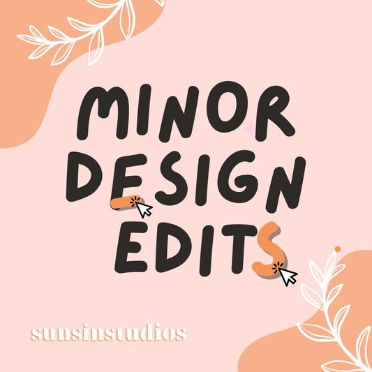 Embroidery Design Edits (Minor Revisions To Existing Designs)