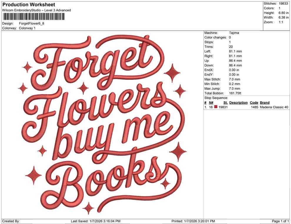 Book Embroidery Designs: Flowers Machine Embroidery File Book Lover Embroidery Design (Digital Download)