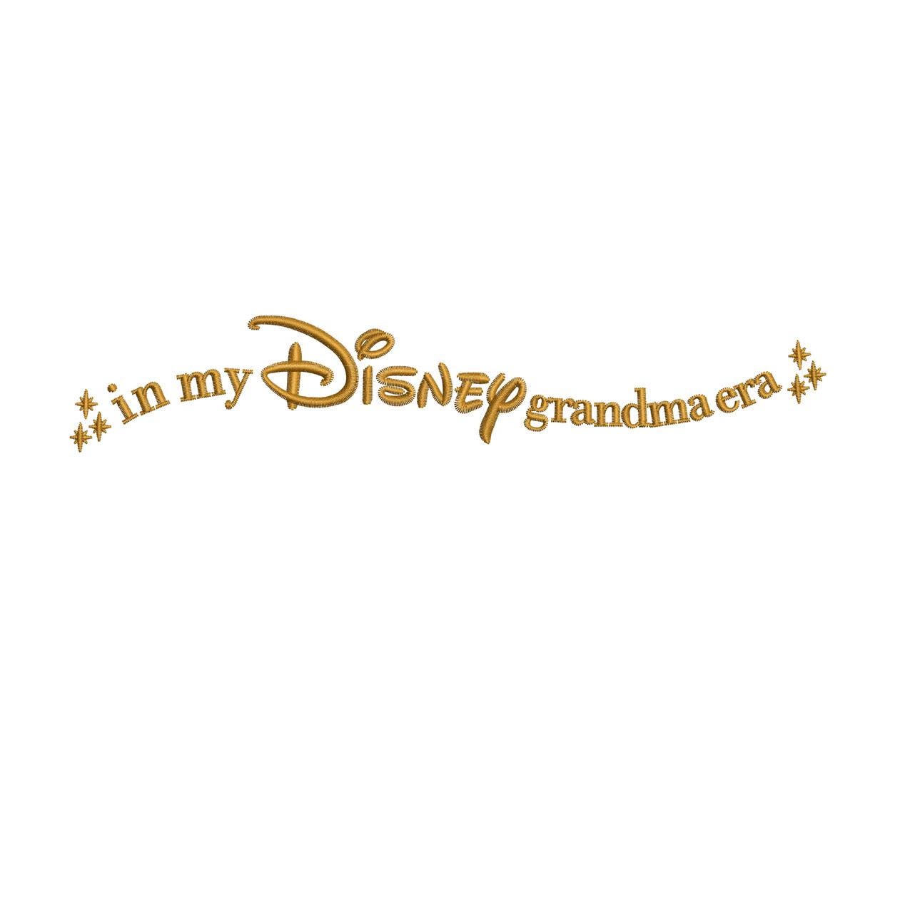 DisneyGrandma Era Embroidery Design: Grandma Theme Park Trip (Digital Download)