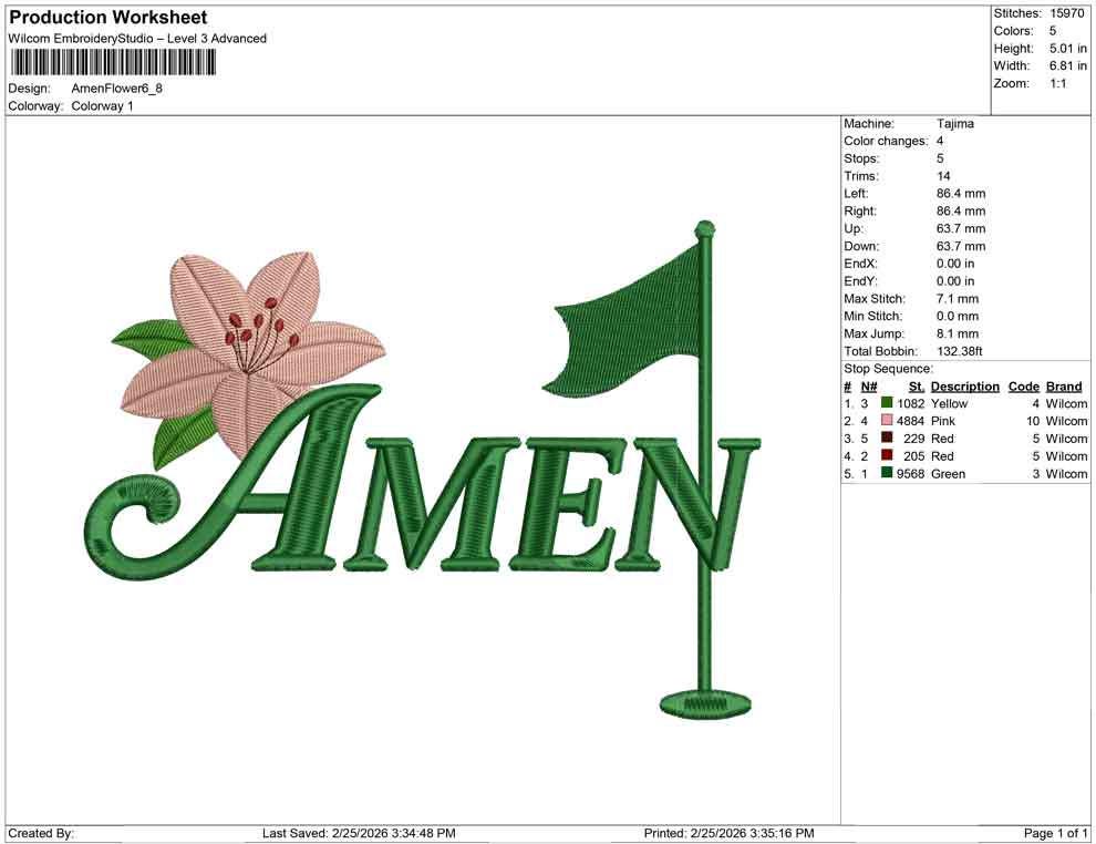 Golf Embroidery Designs: Amen Embroidery Machine File of Golf Weekend Embroidery Design with Golf Tee (DST, PES, EXP, more)