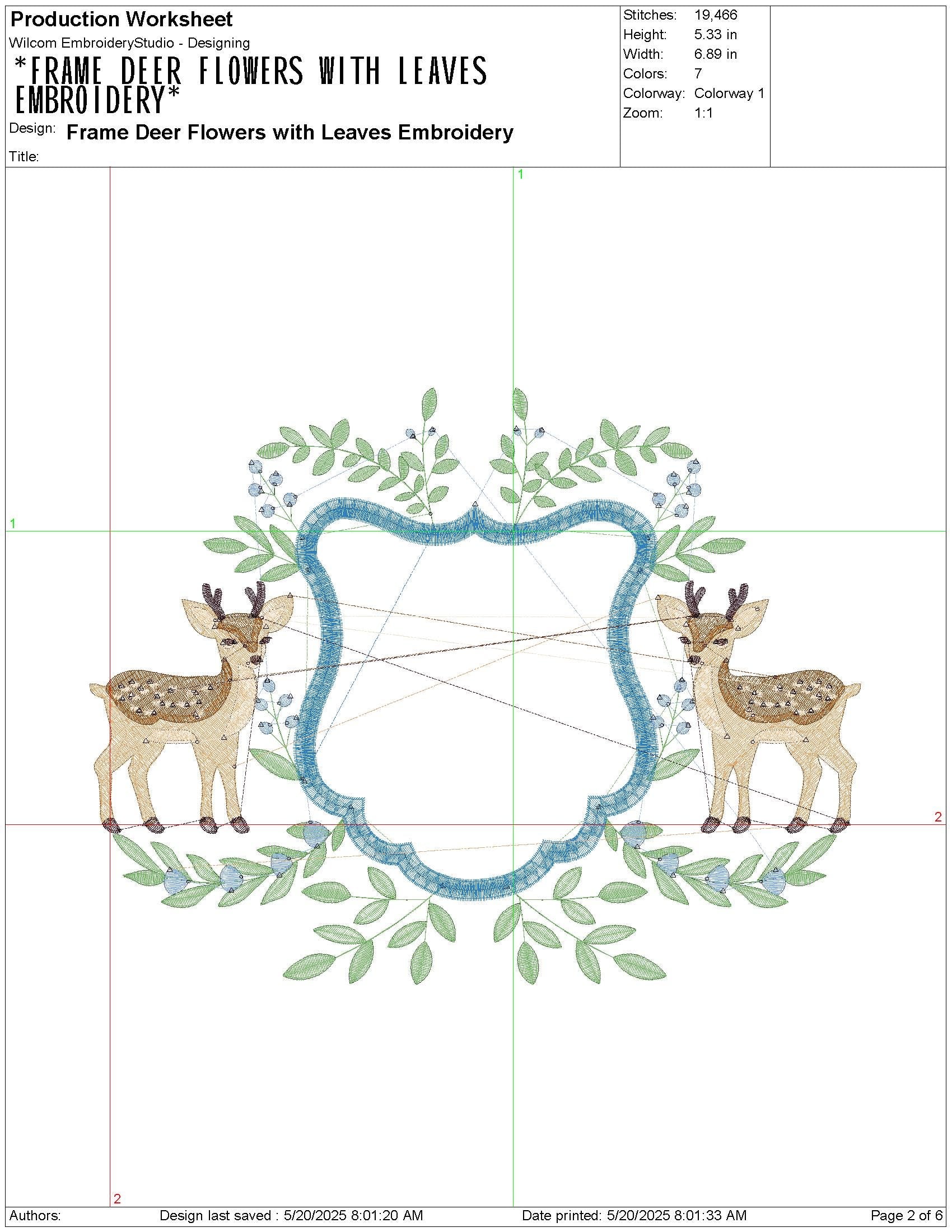 Deer Embroidery Frame Designs: Baby Nursery Banner Crest Machine Embroidery File Woodland Newborn Hospital Door Hanger Nursery Frame File