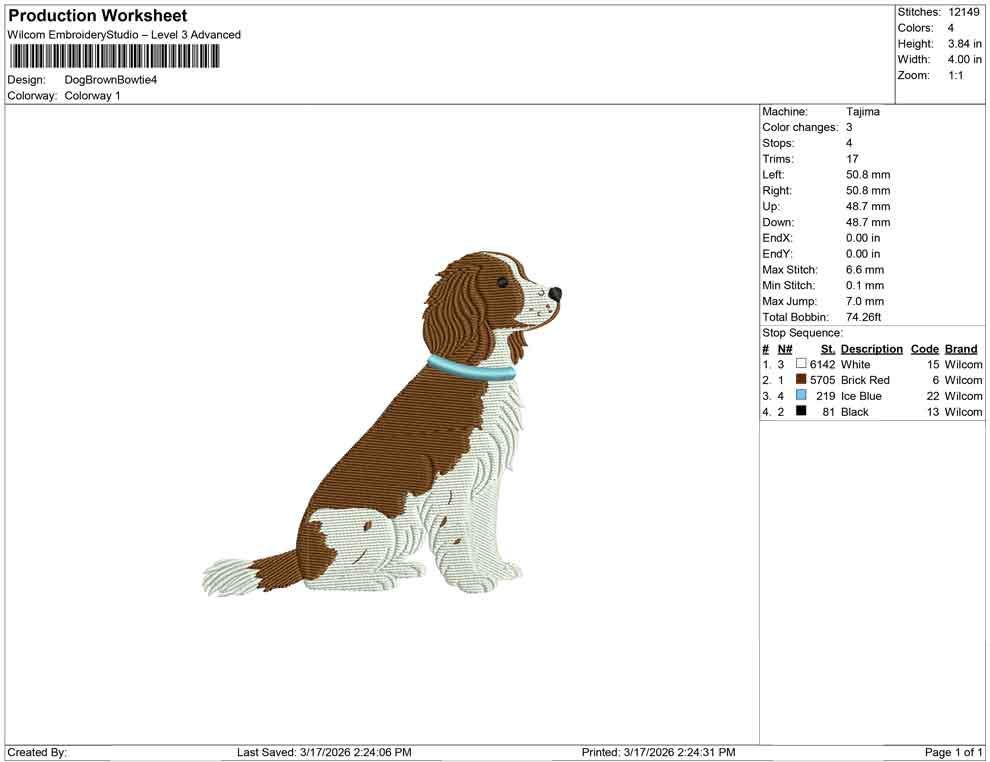 English Springer Spaniel Embroidery Designs: Dog Embroidery File Cute Puppy with Blue Collar Embroidery Machine File (Digital Download)