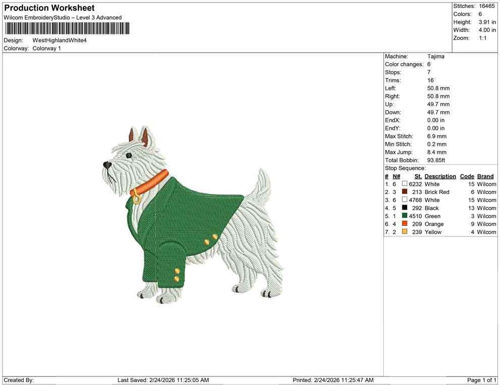 West Highland White Terrier Golf Embroidery Designs: Golf Tournament Dog with Green Jacket Machine Embroidery File (Digital Download)