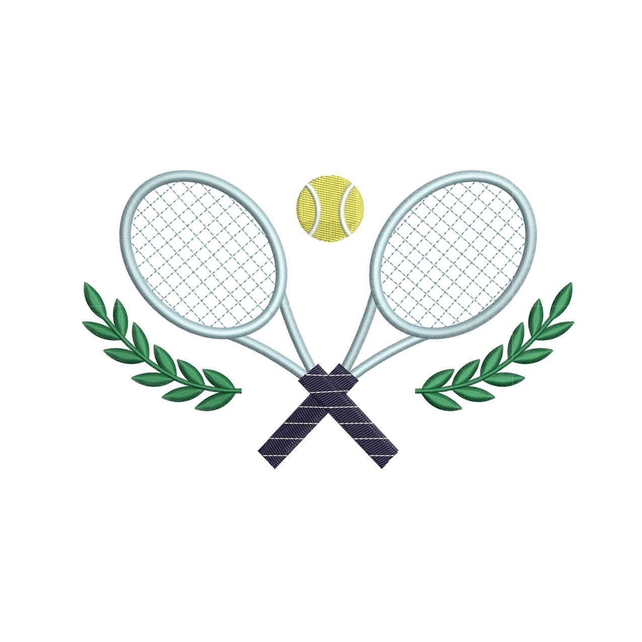 Tennis Racket Embroidery Designs: Tennis Ball Machine Embroidery File Tennis Player Embroidery Files (Digital Download)