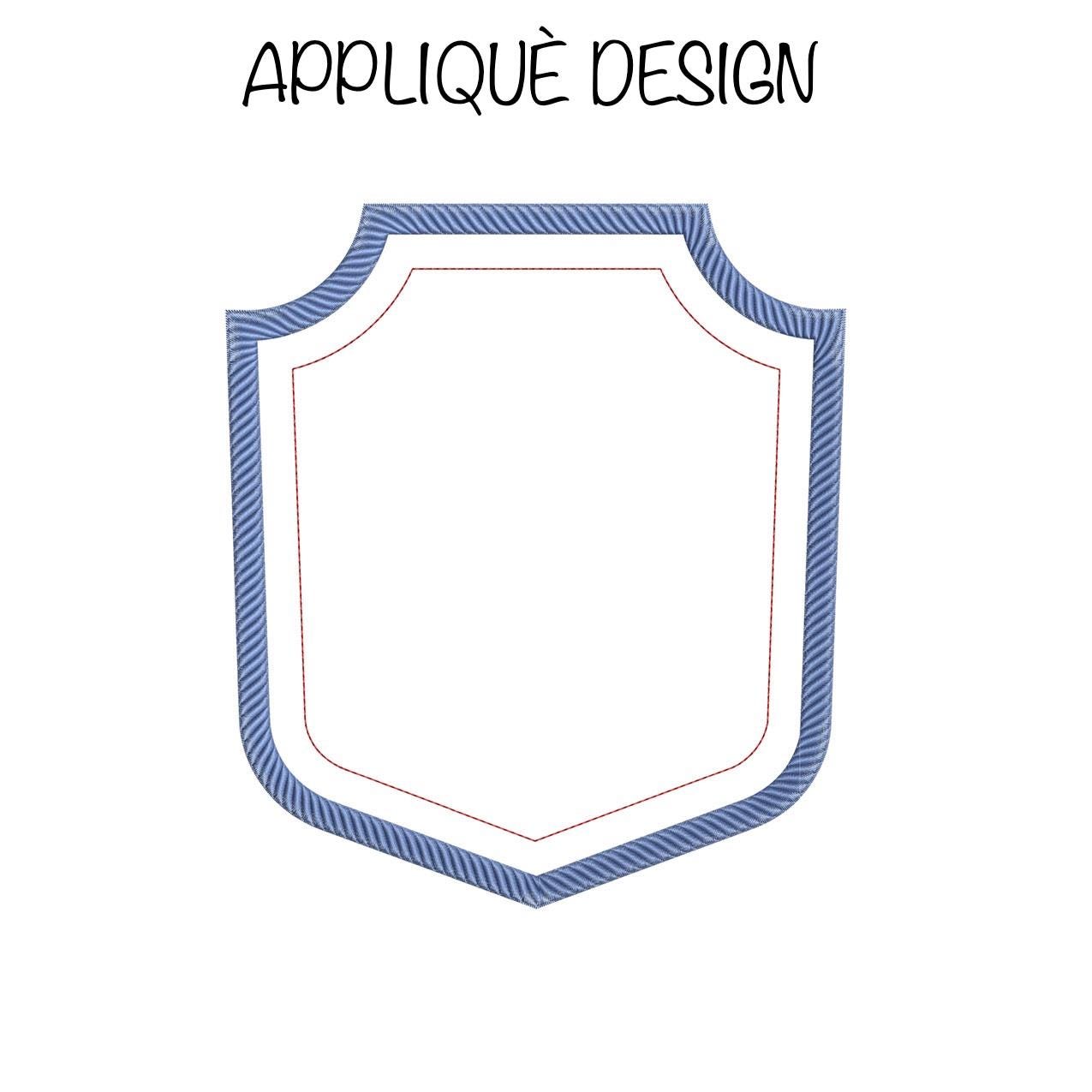 APPLIQUÈ Embroidery Design: Baby Crest Machine Embroidery File Shield Embroidery Banner Machine Embroidery Applique File (Instant Download)