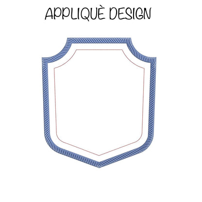 APPLIQUÈ Embroidery Design: Baby Crest Machine Embroidery File Shield Embroidery Banner Machine Embroidery Applique File (Instant Download)