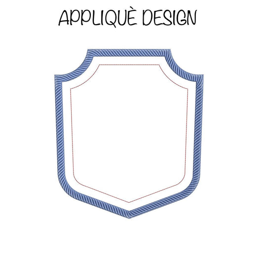 APPLIQUÈ Embroidery Design: Baby Crest Machine Embroidery File Shield Embroidery Banner Machine Embroidery Applique File (Instant Download)