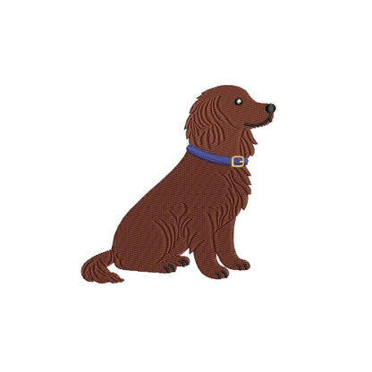 Boykin Embroidery Designs: Boykin Spaniel Dog with Collar Machine Embroidery File Dog Embroidery Desin (DST, PES, JEF+ ) Digital Download