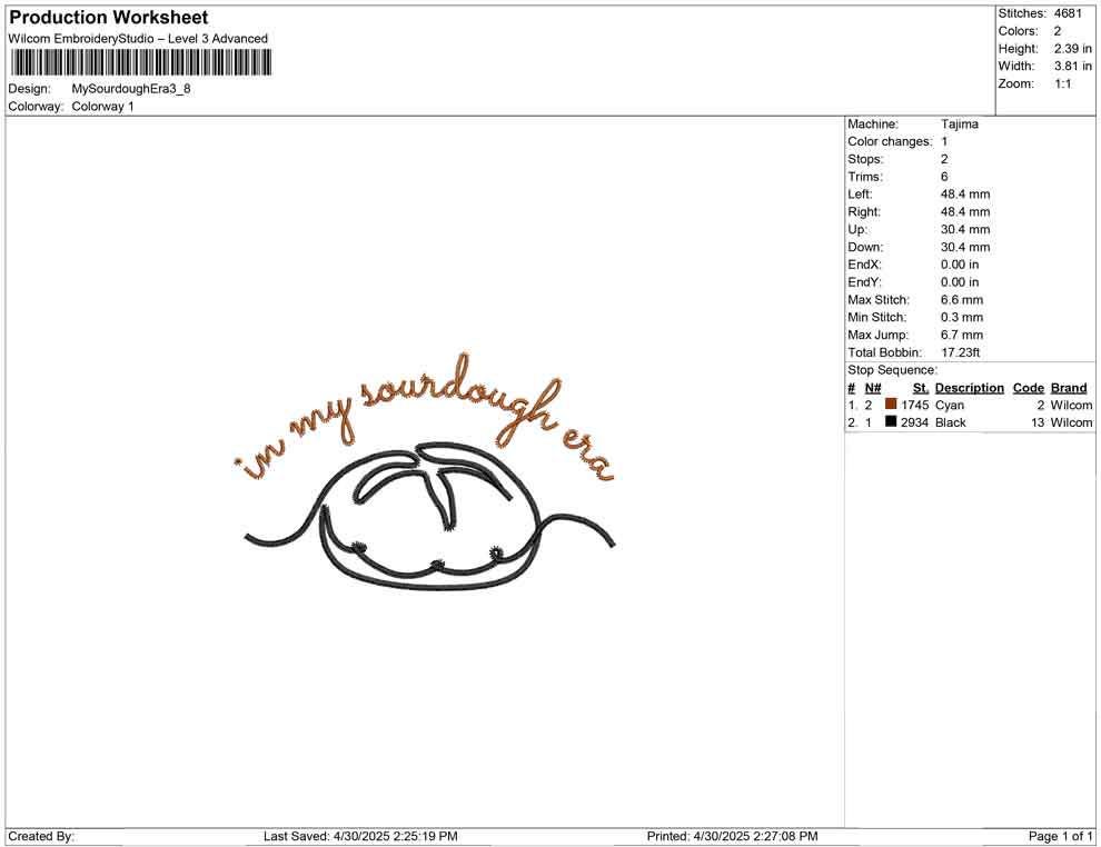 Sourdough Era Embroidery Designs: Cottagecore Embroidery Machine File Bread Baker Embroidery Design (PES DST EXP) Digital Download