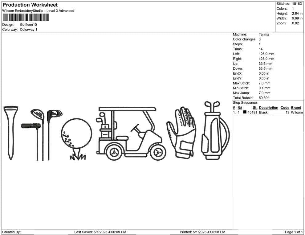 Golf Icon Embroidery Designs: Golf Cart Golf Club Machine Embroidery File Golf Towel Embroidery Pattern (PES DST JEF+) Digital Download