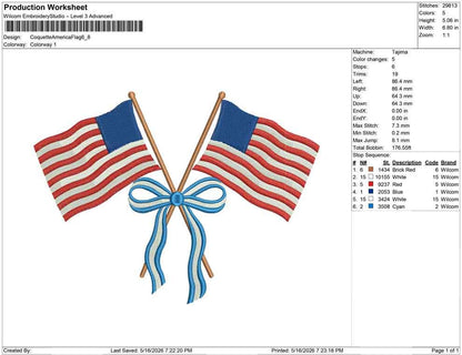 USA Flag Embroidery Designs: America 250 Machine Embroidery Files Patriotic Flag Embroidery Design (jef pes dst+) Instant Digital Download