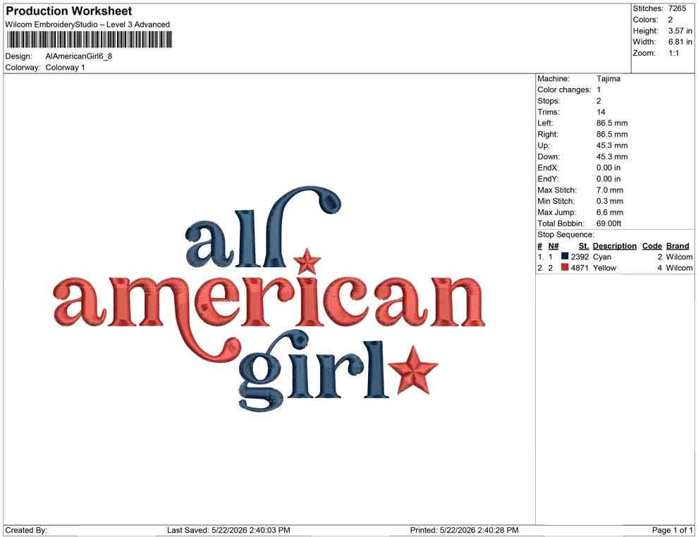 4th of July Embroidery Designs: All American Girl Embroidery Design Patriotic Machine Embroidery File PES DST JEF+ Instant Digital Download