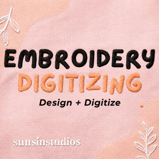 Custom Embroidery Digitizing (Design + Digitization)