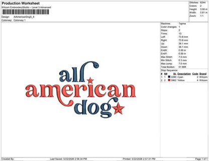 4th of July Machine Embroidery Design: Patriot Pet Embroidery Design Patriotic Police Dog Embroidery File PES DST JEF+ (Digital Download)