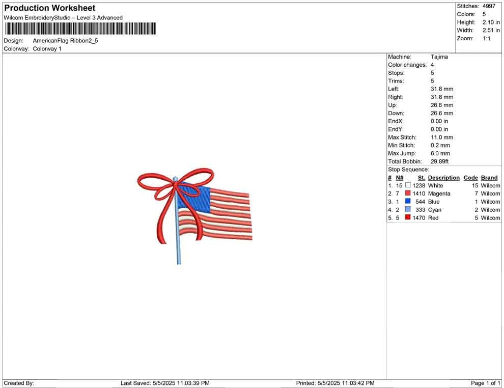 USA 250th Embroidery Designs: Patriotic Ribbon Flag Embroidery Files USA 4th July Machine Embroidery File (Digital Download)